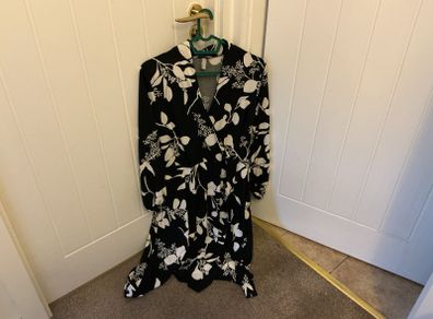 Black Wrap Over Dress size S