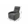 Ellie Grey Recliner Armchair Comfort, Style Image 3