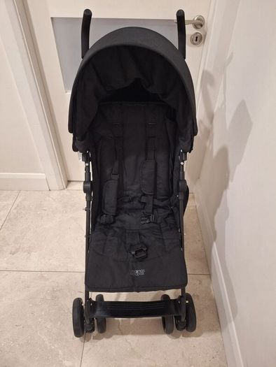 Mamas and Papas Black Cruise Buggy / Stroller including all weather Foot Muff and Rain Cover