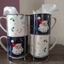 Retro Vintage Style Christmas Nesting Mugs Image 2