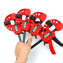 BRAND NEW 4pcs F Type Woodworking Clip Quick Grip Clamp Quick Ratchet Release