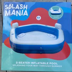 Inflatable Pool 213x205 cm 2 seater brand new