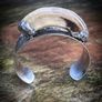 Reclaimed Wild Boar Tusk soldered to a handcrafted 925 silver cuff bracelet Tribal Jewelry Image 5