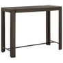 Garden Bar Table Brown 140.5x60.5x110.5 cm Poly Rattan Image 2