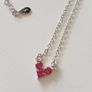 Silver plated heart necklace Image 2