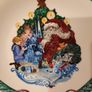Rare Find. Lovely Royal Copenhagen boxed Christmas  Cake Plate Image 5