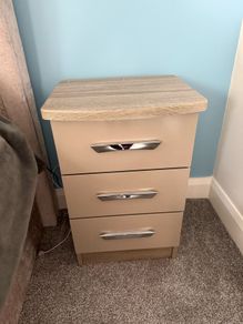 bedside locker x 2