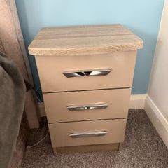 bedside locker x 2