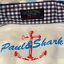 Paul & Shark Mens Blue/Navy/White Check Long Sleeve Shirt Size Medium/39 Image 4