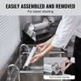 Manual Dough Sheeter Machine, Puff Pastry Sheeter and Fondant Roller, Removable Handle, Panel, Roller for Easy Cleaning, Max 1/2 inch Adjustable Thickness, for Home or Small Commercial Kitchens Image 3