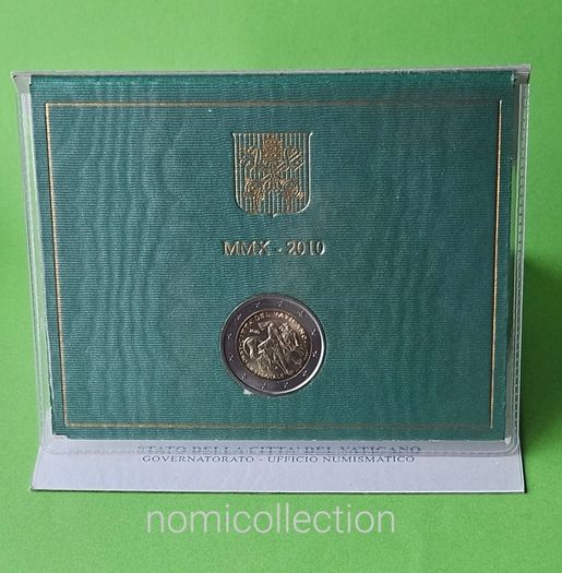 Vatican City 2010 year Brilliant Uncirculated Commemorative 2 Euro coin.
