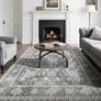 Area Rug, 8 x 10 ft Large Washable Rug, Non-Slip and Tear-Resistant Soft Carpet, Pet & Child Friendly Vintage Area Rugs, Indoor Mat for Bedroom, Living Room Image 2