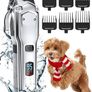 Dog Clippers for Grooming for Thick Heavy Coats/Low Noise Rechargeable Cordless Pet Shaver Stainless Steel Blade /Waterproof Dog Image 2