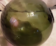 Green Glass fishing net ball