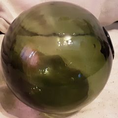 Green Glass fishing net ball