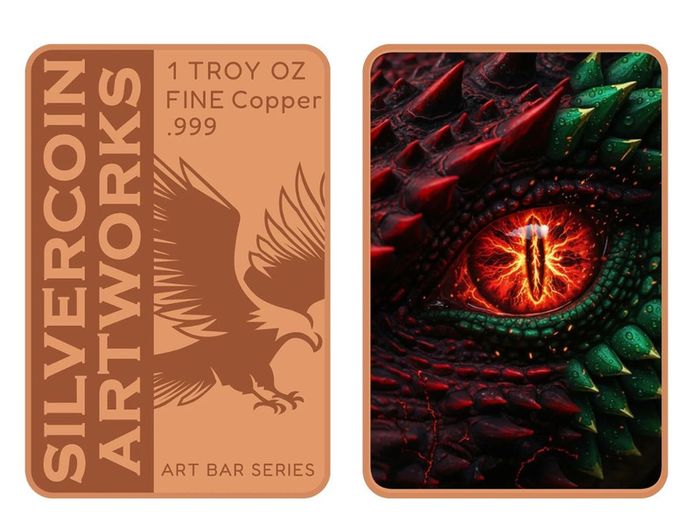 1 Troy Oz Copper Art Bar
