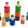 Wooden Toy Peg dolls (1507)(A3) mr 3 Image 3