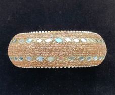 Gold and silver bangle