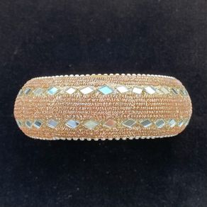 Gold and silver bangle