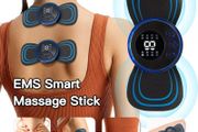 3Pcs EMS Neck Electric Massager Set Cervical Patch 8 Modes 19 Levels of Strength Home Use Massage Tools for Relieve Fatigue