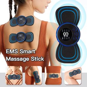 3Pcs EMS Neck Electric Massager Set Cervical Patch 8 Modes 19 Levels of Strength Home Use Massage Tools for Relieve Fatigue