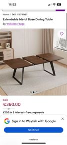 Extendable dinning Table