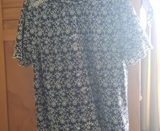 TK Maxx Blue Embroidery Top