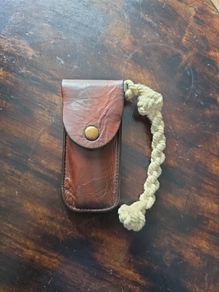 Myerchin Scrimshaw Rigging / Sailing Knife - Bone Handle - Unused + Leather Sheath