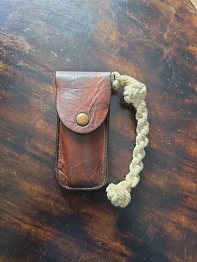 Myerchin Scrimshaw Rigging / Sailing Knife - Bone Handle - Unused + Leather Sheath