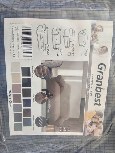 Granbest 3 seater sofa cover in grey, brand new