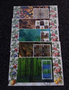 Great Britain Stamps : A Treasury of Trees - Limited Edition Set of (5) First Day Covers , 2000