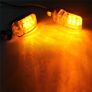 2x 12V Black Motorcycle Indicators Turn Signal Light Image 4