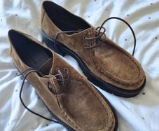 Massimo Dutti suede lace-up shoes / moccasins
