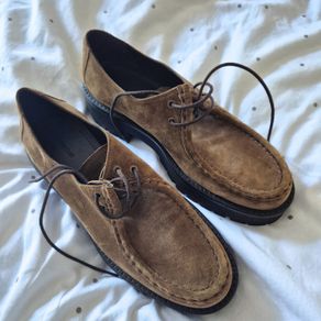 Massimo Dutti suede lace-up shoes / moccasins
