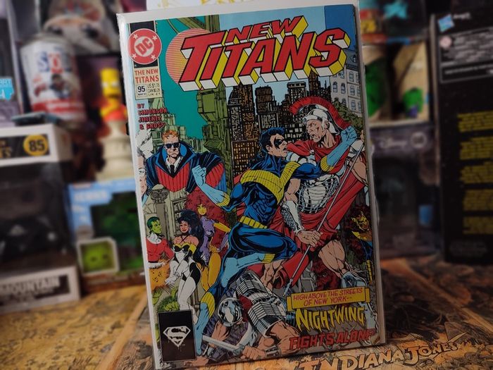 The New Titans ! Issue #95 ! Nightwing Fights Alone ! 1993 ! by DC Comics !