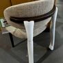 3 x Beige Fabric Dining Chairs Like New in Box Image 9