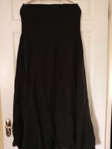 Side Pocket Linen Flared Dress