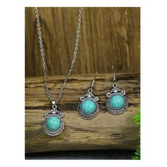 Boho Style Set: Earrings + Pendant - lovely gift