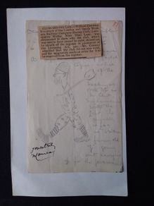 Antique Unpublished " F. Bickmore " Pencil Drawing : 1910
