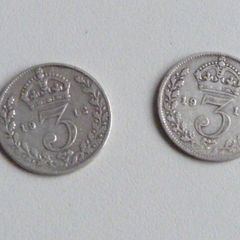Silver threepences