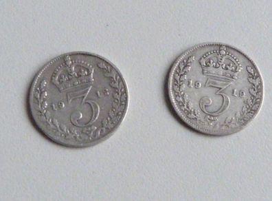 Silver threepences