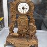 Antique French Napoleon Bronze Gilted Mantel Clock Image 2