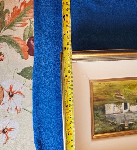 Original oil painting by Liz Fearon - likely titled "Abandoned Cottage, Killadoon"
