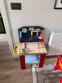 Kids woodwork table