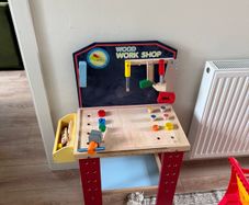 Kids woodwork table