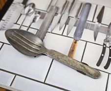 Vintage Swiss Army Issued Canteen set Cutlery Issued 1928 Collectable Militaria