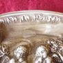 Antique Original R. Capodimonte Made In Italy Ceramic Ashtray With Embossed Cherubs Decoration Image 6