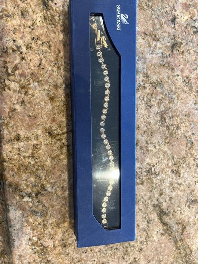 Swarovski gold tennis bracelet