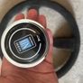 Nardi Gara Sport Steering Wheel 350mm Black Suede Black Stitching Black Spoke Image 3