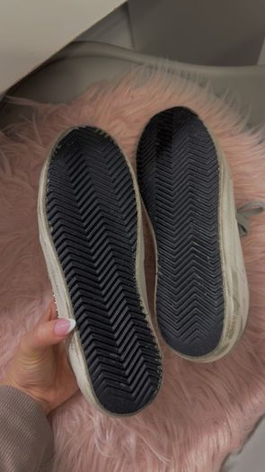 Golden Goose silver sneakers